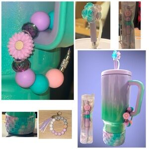 40oz Meoky Tumbler Gradient Collection Green/Purple